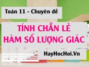 Xét tính chẵn lẻ của hàm số lượng giác và bài tập vận dụng - Toán lớp 11